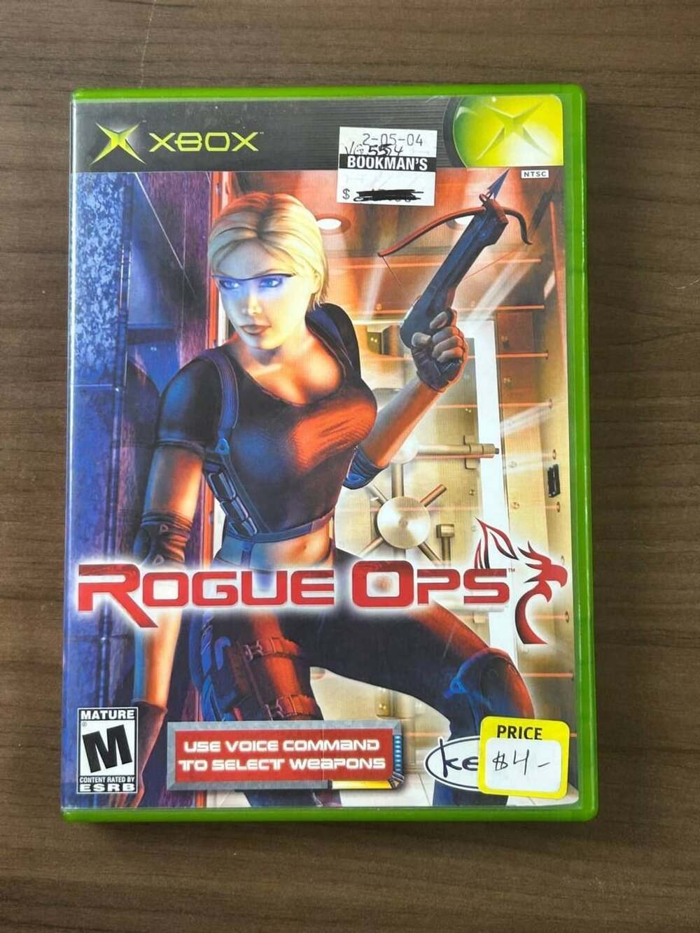 Rogue Ops Microsoft Xbox 2003 NTSC Kemco Game Disc Case & Manual
